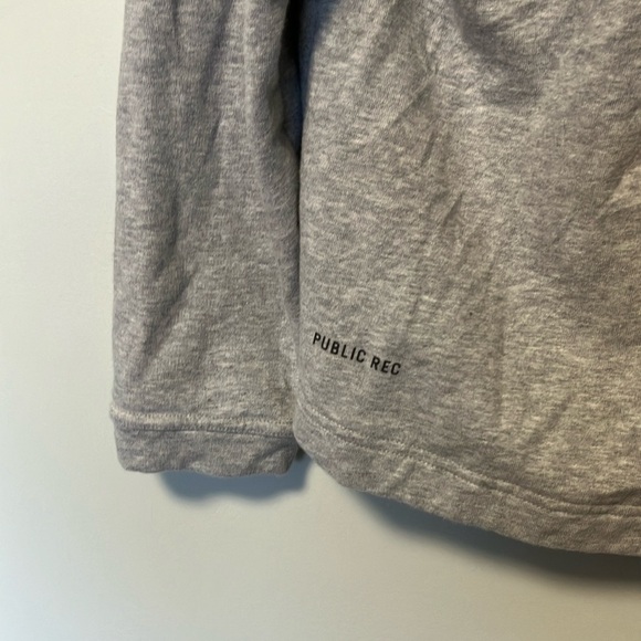 Public Rec Grey Full Zip Up Sweater Hoodie - Picture 8 of 8
